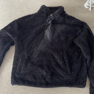 Black Sherpa like sweater
